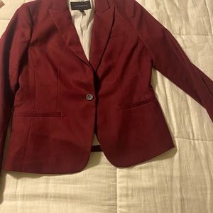 Banana Republic blazer. The color is more of a burgundy or maroon.